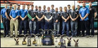 Ohio Ready Mix employees with awards